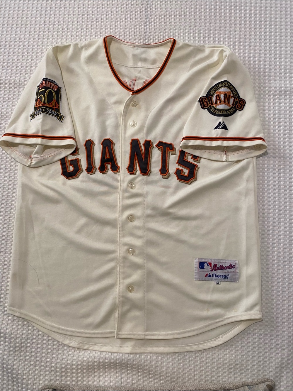 Vintage Majestic San Francisco Giants Willy Mayes Jersey w/stains